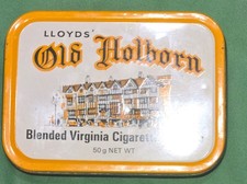  a vintage Lloyds' Old Holborn Blended Virginia Cigarette tobacco tin. RARE 
