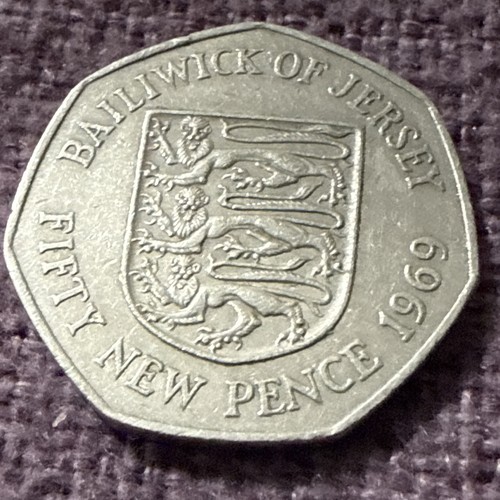 Balliwick jersey 50p coin - of,