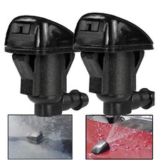 Pair Front Wiper Washer Jet Nozzle Spray Hood Jets For Toyota OE# 85381-AE020
