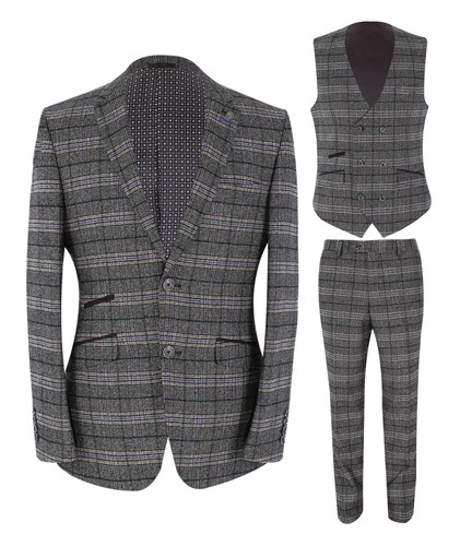 Mens check blazer waistcoat - blazer,