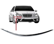 Genuine Mercedes W211 E-Class Right And Left  Front Bumper Corner Chrome Trims 