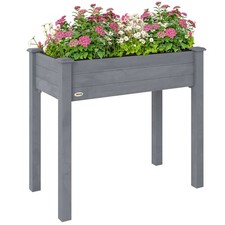Outsunny garden wooden planter - outsunny,
