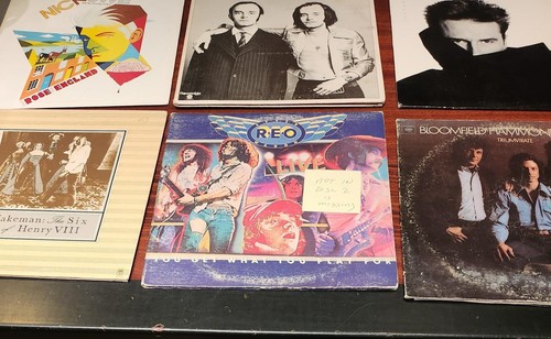 Lot six rock pop albums - lot,