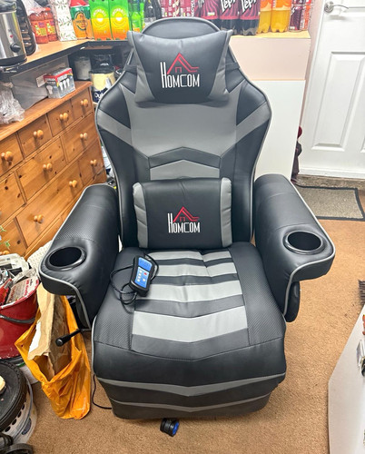 Homcom black grey - black/grey, electric