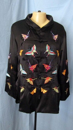 Lian lin chinese black - black, satin