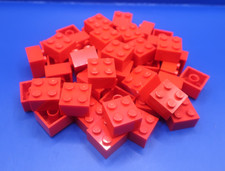 LEGO 2x2 BRICKS x50 RED