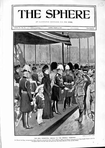 Old 1901 king presenting - old,