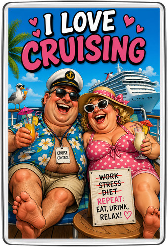Love cruising fridge - love, magnet