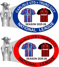 CARLISLE UTD v TRURO CITY National  League One 2025-26 Matchday Pin Badges