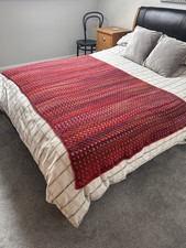 Large crochet throw blanket - large,