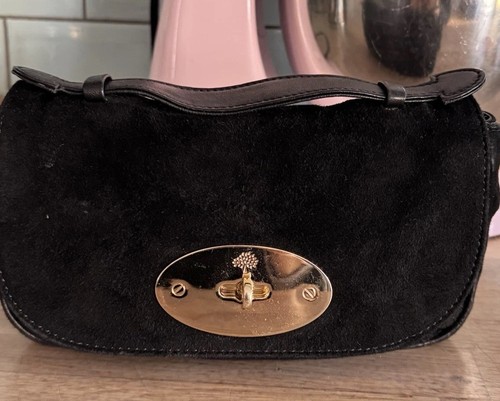 Mulberry black suede mini - mini, lily