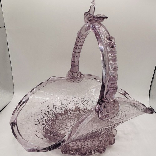 Vintage amethyst crackle glass - vintage,
