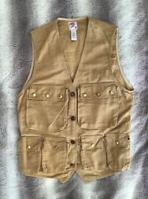 Mens Prps Safari Multi-pocketed Waistcoat, Cotton, Tan Colour, Size M