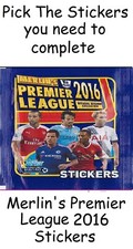 Merlin Premier League 2016 stickers. Pick the stickers you need Merlins Topps.