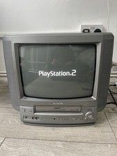 Aiwa 14" inch TV VHS Combo Retro Gaming Built in VHS VX-G143K With Remote