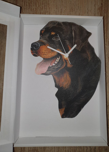 Handmade wooden rottweiler dog - wooden,
