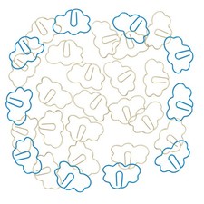 30Pcs Cloud Shape Paper Clips