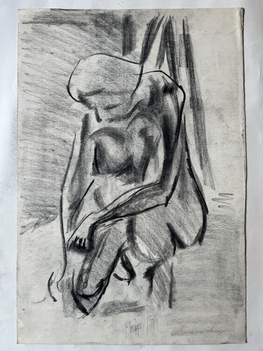 Phipps charcoal drawing - phipps,,