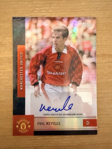 Phil neville autographed man - phil,