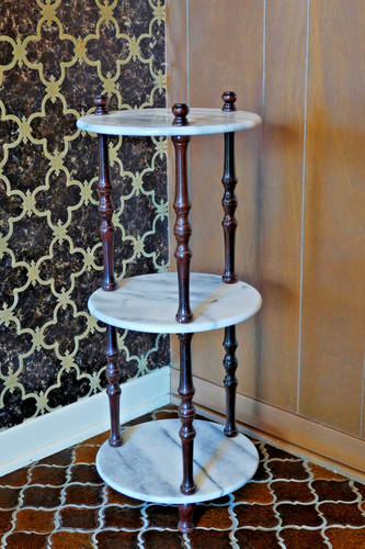 Marble wood tier plant - marble,