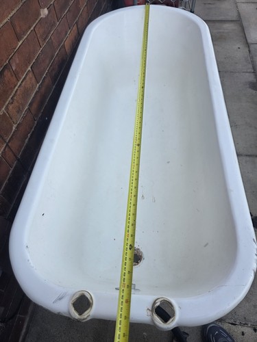 Old cast iron bath - cast,