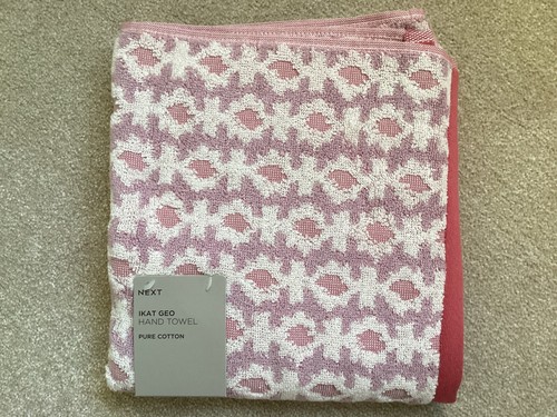 Next pink ikat geo hand - next, towel