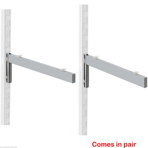 Chrome garment rail - rail, slot