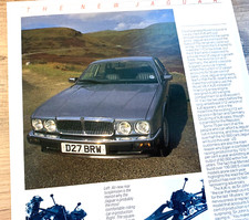NEW JAGUAR XJ6 XJ40 1986 LAUNCH FRAMEABLE ORIGINAL CLASSIC CAR ROAD TEST REVIEW