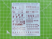 Tau Empire Infantry Transfer Sheet - Warhammer 40k AoS Bits Parts