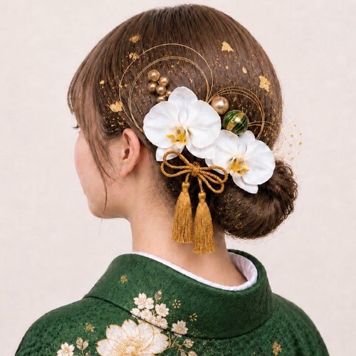 Gold leaf green japanese - gold,