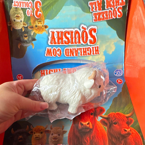 Highland cow squishy white - squishy,