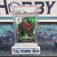 2024 Topps Chr UEFA Euro - Cristiano Ronaldo - Green Ray wave 