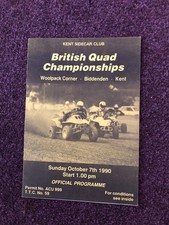 Motor cycle racing programme