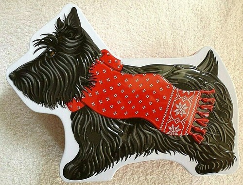 Biscuit tin scottie dog - biscuit,