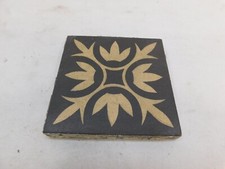 One Antique ENCAUSTIC Floor Tile VICTORIAN Style A.E.T. CO. Limited No. 5 ORNATE