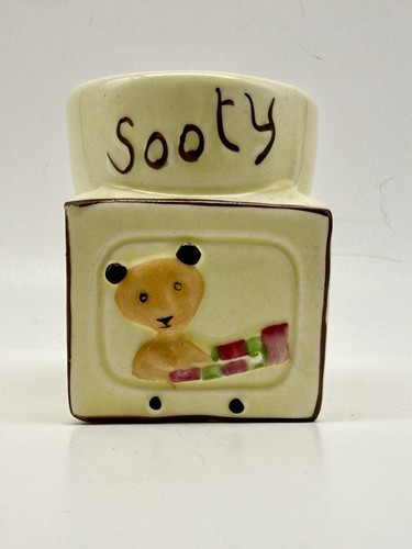 Vintage yellow sooty egg - yellow,