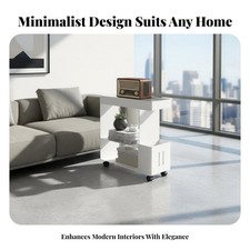 Narrow C-Shaped Table