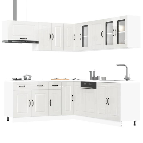 Kitchen cabinet set gloss - kitchen,