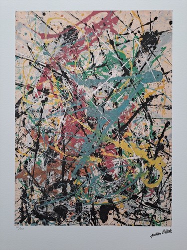 Jackson pollock signed drip - pollock,