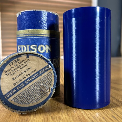 Edison cylinder record - cylinder, here's