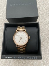 Ladies Marc Jacobs Baker Gold Stainless Steel Chronograph Watch MBM3243