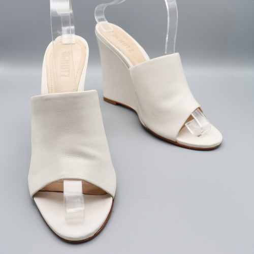 Schutz ivory leather peep toe - ivory, peep-toe