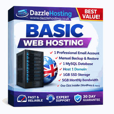 UK Web Hosting SSD Fast 1 YEAR