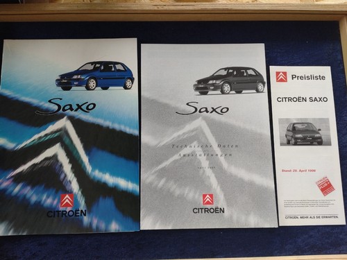 Citroen saxo brochure - citroen, 03.1996