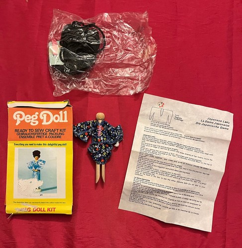 Vintage peg doll kit japanese - peg, kit.