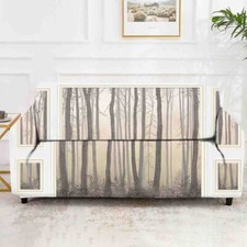 Curved Shot Lines Stretch Sofa