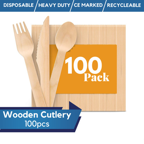 Wooden cutlery set - cutlery,