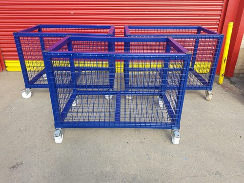 Steel cage stillage cart with - cart,