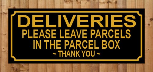 Deliveries please leave - deliveries,