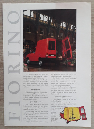 Fiat fiorino van range - fiorino,